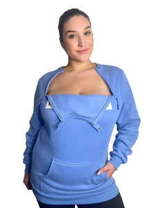New Plus Size Sweater for Hemodialysis | Chemotherapy | Infusion with Easy Chest Zipper Access for Men and Women