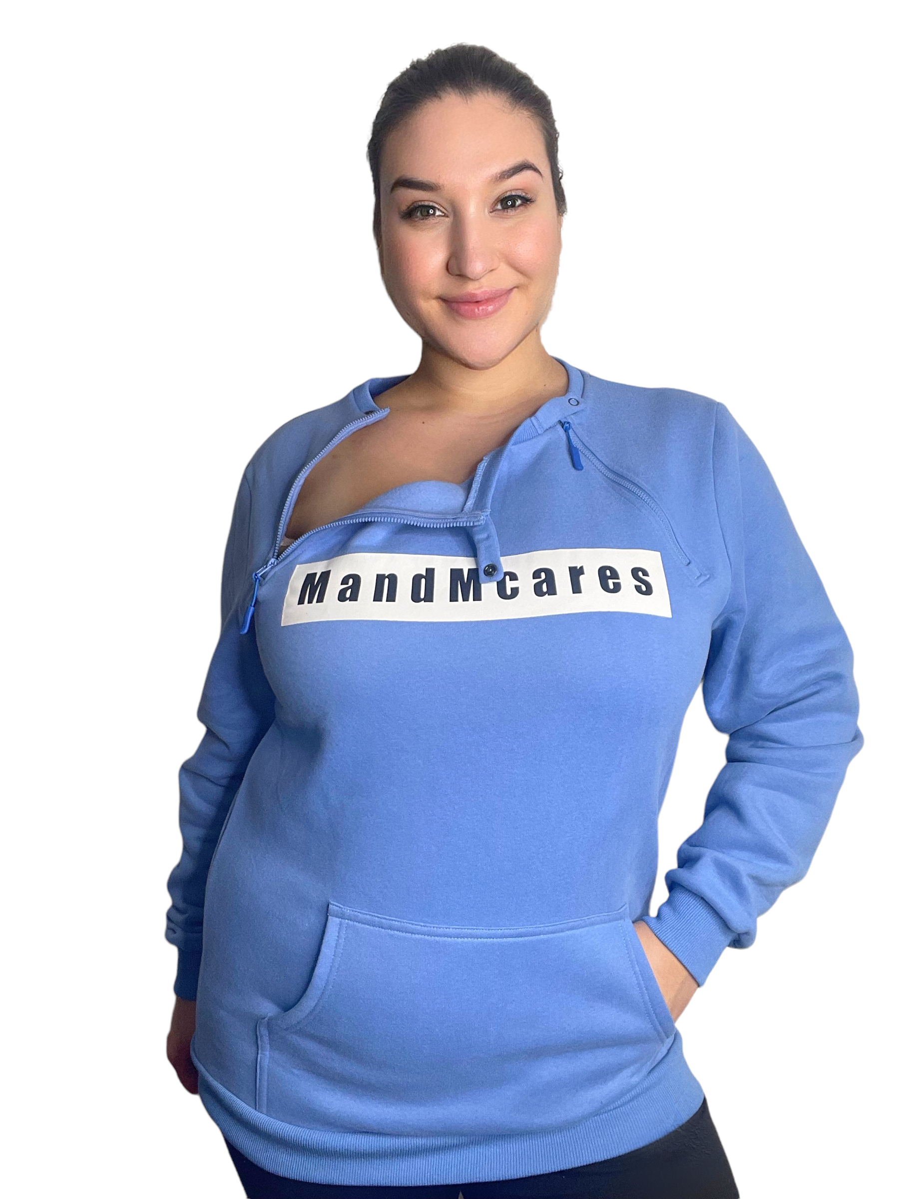 Plus Size Sweater Chest Port  Access for Men and Women