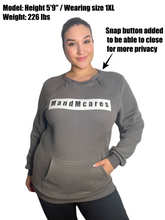 Load image into Gallery viewer, New Plus Size Sweater for Hemodialysis | Chemotherapy | Infusion with Easy Chest Zipper Access for Men and Women