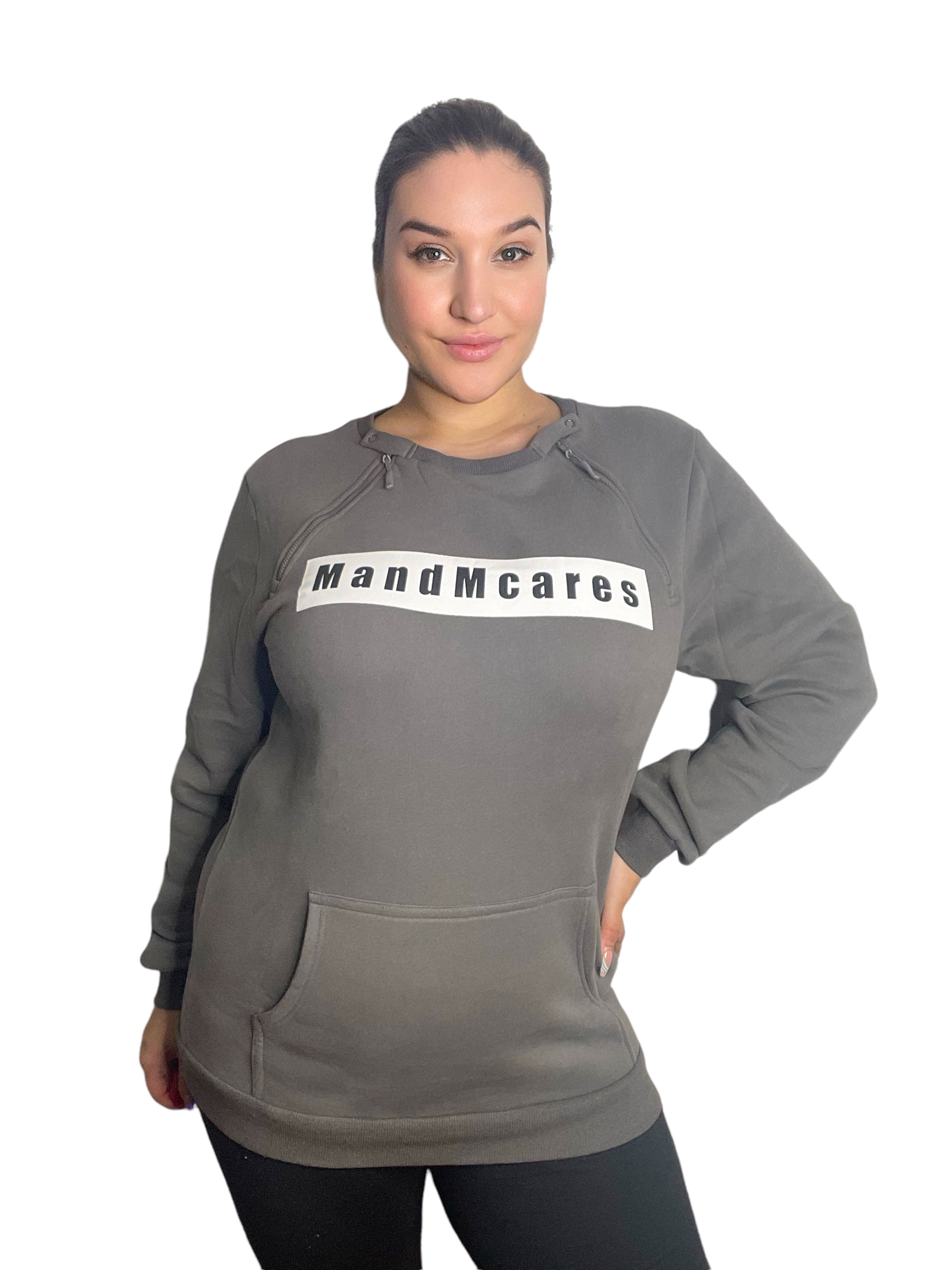 Plus Size Sweater Chest Port  Access for Men and Women